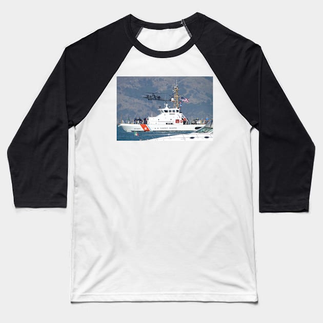 US Coast Guard Cutter Pike at Fleet Week Baseball T-Shirt by AH64D